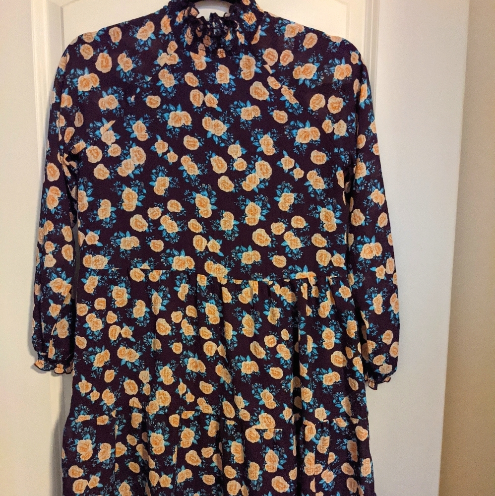 Purple Long-sleeve dress